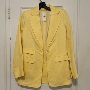 Banana Republic Yellow Blazer Modern Fit